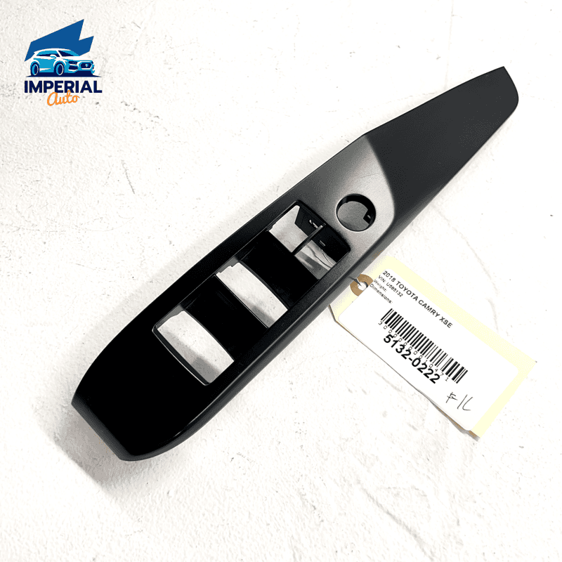 2018 - 2020 Toyota Camry XSE Front Left Driver Door Window Switch Trim Pane