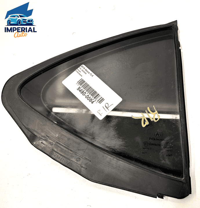 15-20 ACURA TLX REAR RIGHT PASSENGER DOOR QUARTER WINDOW GLASS OEM
