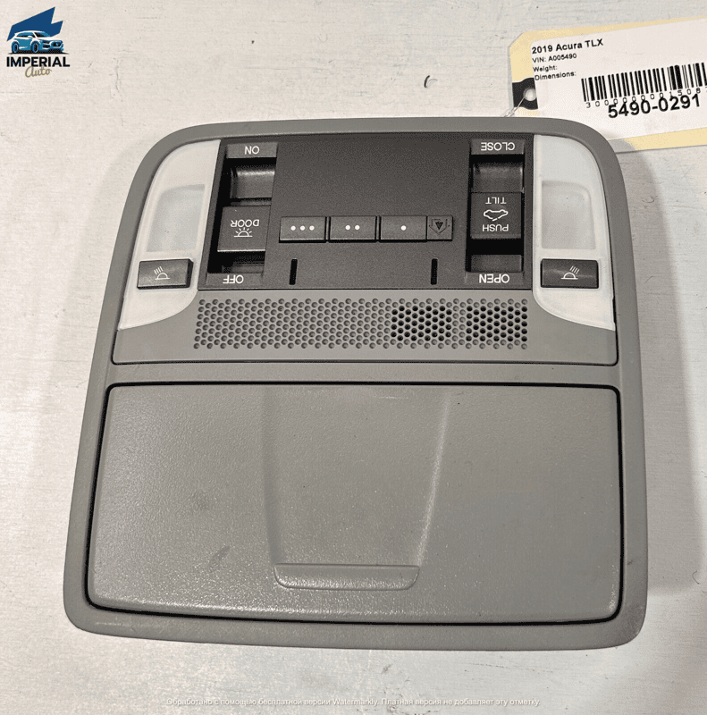 ROOF OVERHEAD CONSOLE DOME LIGHT SUNROOF OEM 2015-2020 ACURA TLX