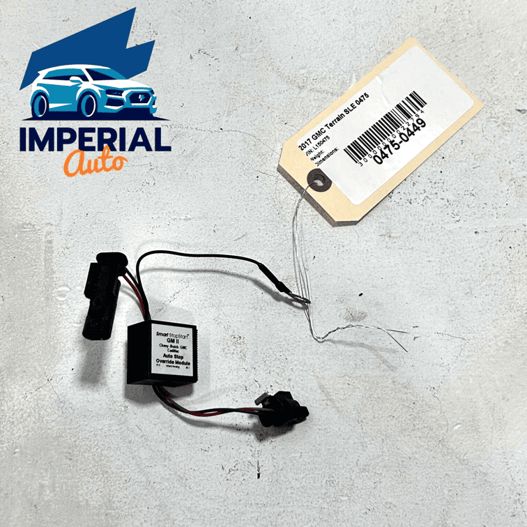 2018 GMC TERRAIN SMART START STOP, AUTO STOP OVERRIDE MODULE CABLE WIRE OEM