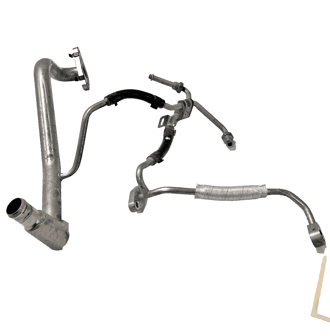 18-20 GMC TERRAIN THERMAL BYPASS TUBE & TURBOCHARGER COOLANT FEED PIPE HOSE