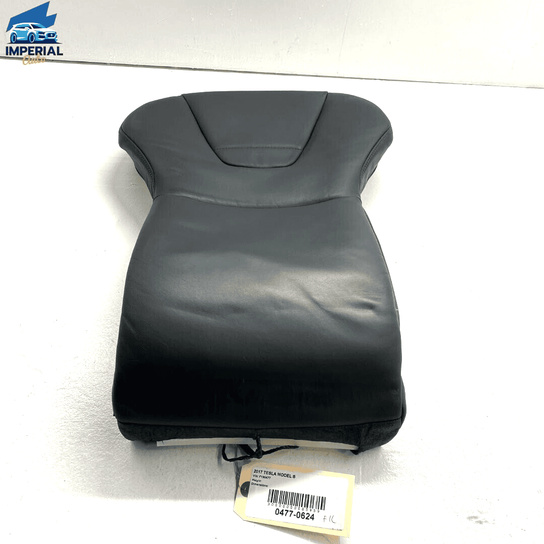 2017 - 2020 Tesla Model S Front Left Driver Seat Back Upper Cushion OEM Bla