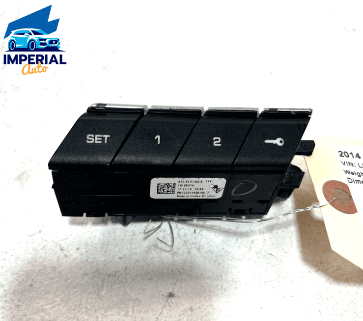 2010-2016 PORSCHE PANAMERA Front Left Driver Side Seat Memory Control Switc