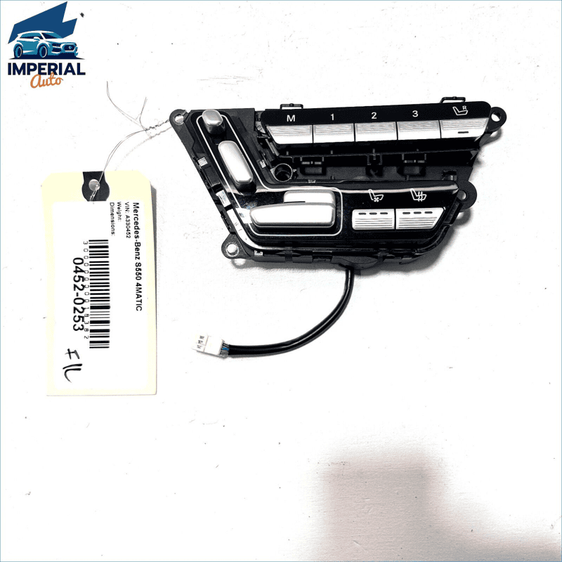 07-13 MERCEDES S550 W221 FRONT DRIVER SIDE DOOR SEAT ADJUSTER CONTROL SWITC