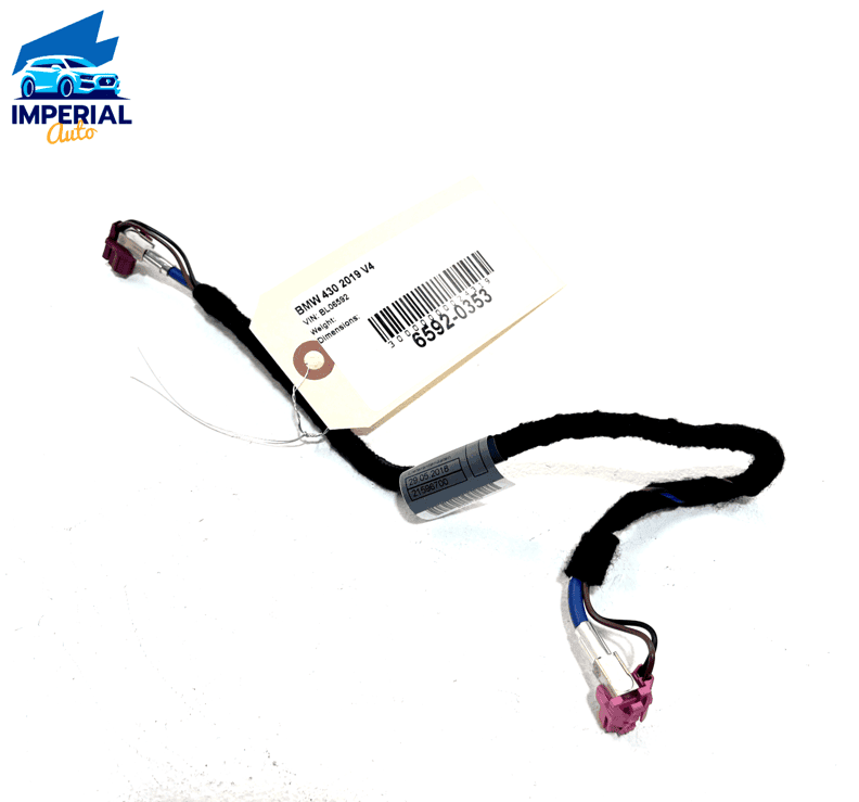 2019 BMW 430i xDrive Navigation Wiring Wire Harness Cabling Connect OEM 2019 BMW 430i xDrive Navigation Wiring Wire Harness Cabling Connect OEM