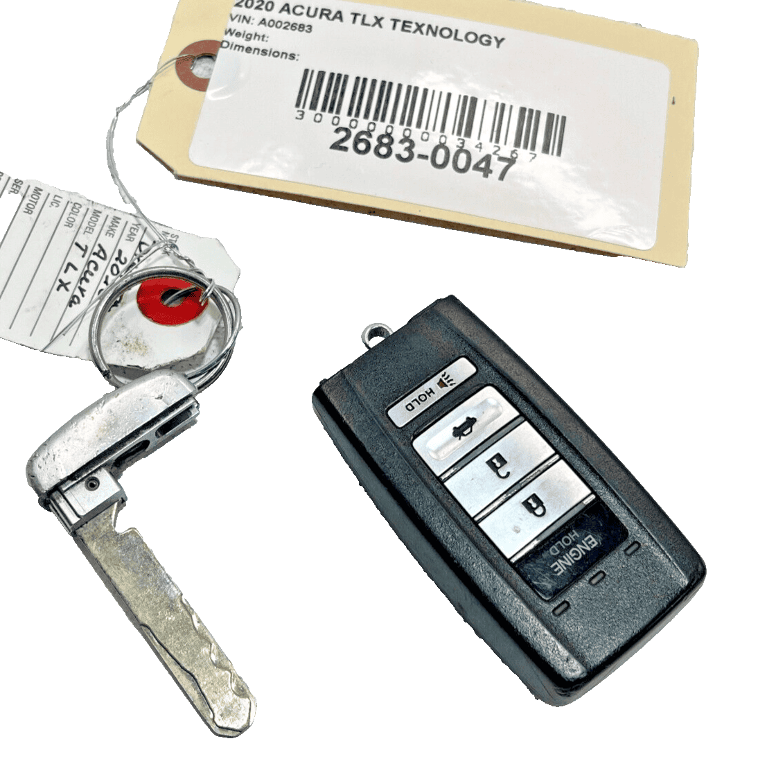 2018-20 Acura TLX A-Spec Remote Smart Keyless Entry Key Fob Button OEM Driv