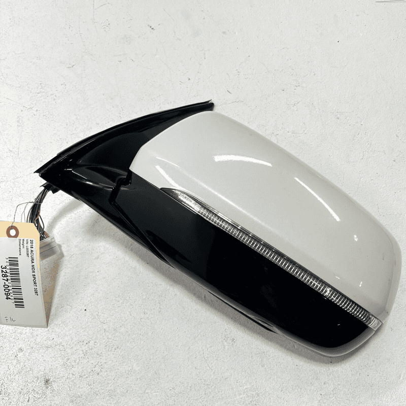 2018 ACURA MDX LEFT DRIVER DOOR MIRROR W/CAMERA & TURN SIGNAL PEARL WHITE O