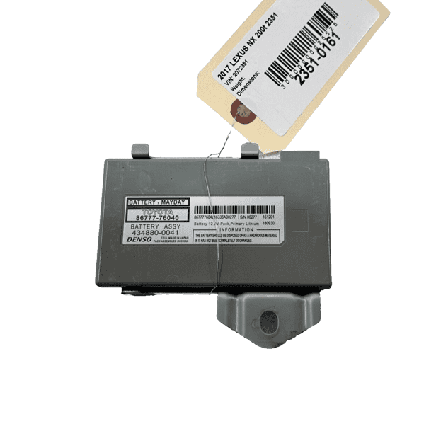 2015-2017 LEXUS NX200T MAYDAY SAFETY CONNECT COMMUNICATION MODULE OEM