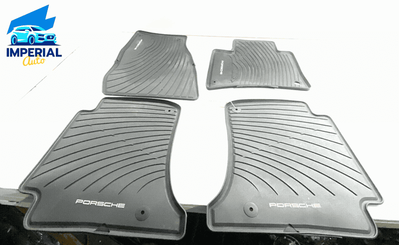 2011-2014 Porsche Cayenne All Season Rubber Floor Mats Black OEM
