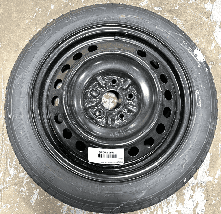 Toyota Camry 2018 - 2023  Spare Tire Compact Donut Wheel 155/70R17 R17 OEM