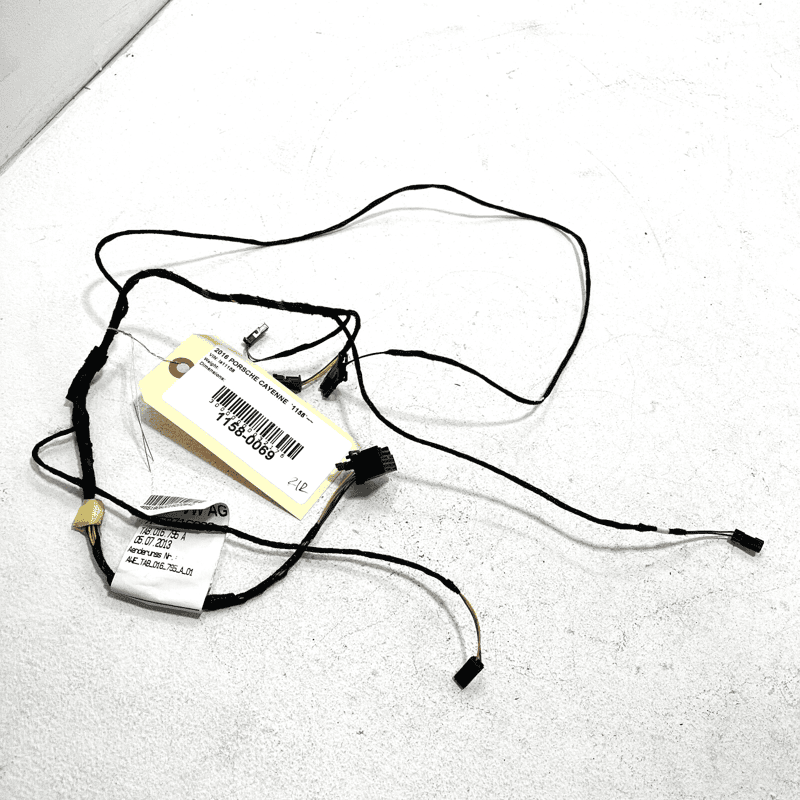 Porsche Cayenne 11-18 Rear Passenger Side Door Wire Plug Harness Loom Cable
