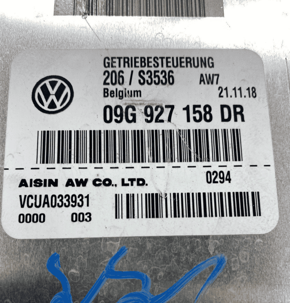 GENUINE 2019-2022 VW ATLAS 3.6L TCM TRANSMISSION CONTROL MODULE 09G927158DR