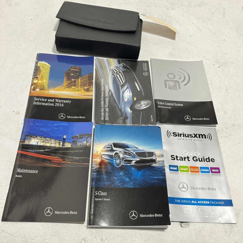 2016 MERCEDES BENZ S550 VEHICLE OWNERS MANUAL OPERATOR BOOK/CASE BOOKLET OE