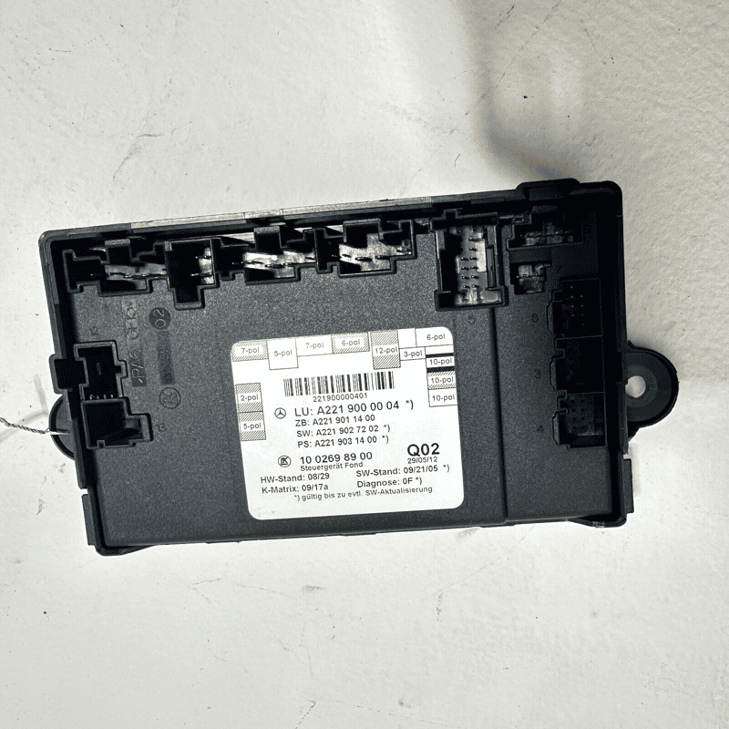 07-13 Mercedes W221 S550 S600 Rear Left Driver Side Door Control Module Unit OEM