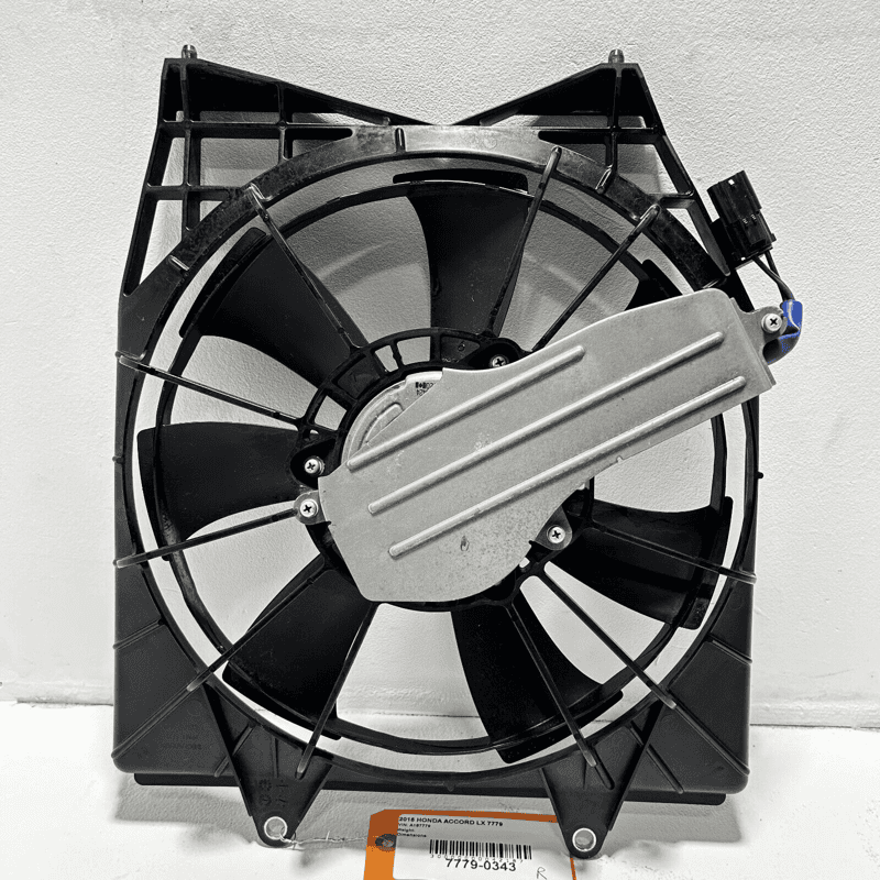 18-20 HONDA ACCORD 1.5L  RIGHT SIDE RADIATOR COOLING FAN SHROUD BLADE MOTOR OEM