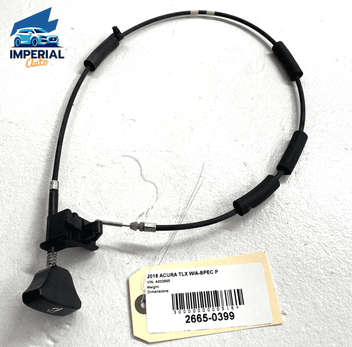 ACURA TLX REAR SEAT BACK LEFT DRIVER SIDE RELEASE CABLE & LEVER OEM 2015 - 