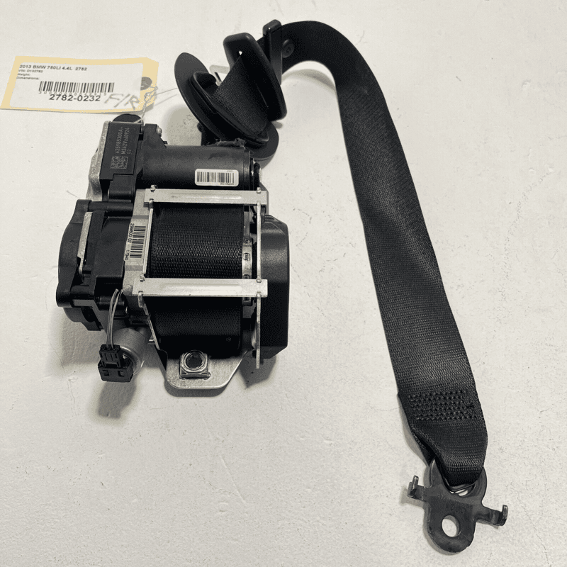 2009-2015 BMW 750 Li REAR LEFT OR RIGHT SECOND ROW SEAT BELT RETRACTOR BLACK OEM