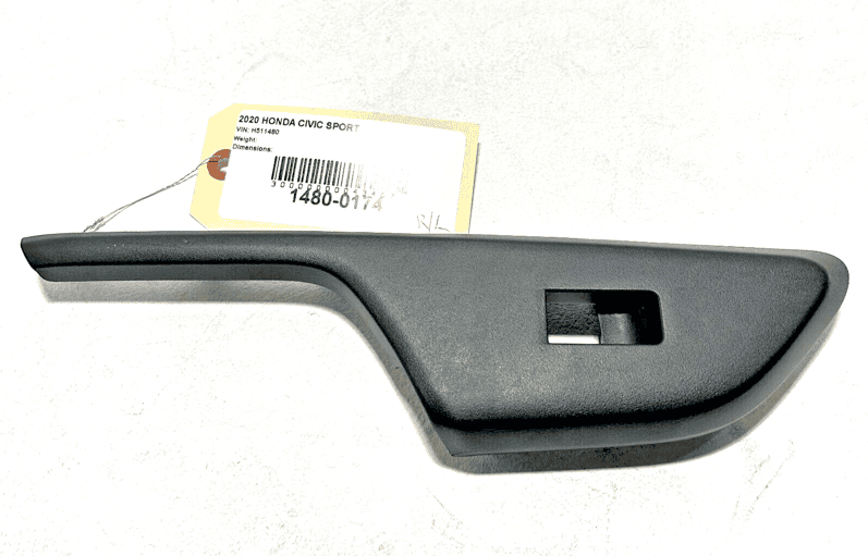 2018-2020 HONDA CIVIC DOOR PANEL WINDOW SWITCH BEZEL REAR LEFT SIDE OEM