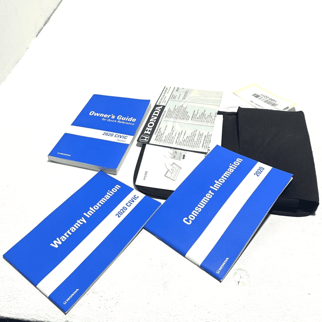 2020 HONDA CIVIC OWNERS MANUAL SET WITH CASE OEM
