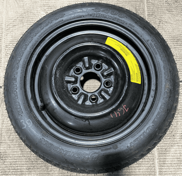 2017 - 2018 Hyundai Elantra Spare Tire And Jack Kit Compact Donut OEM T125/80D15
