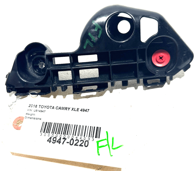 2018-2021 Toyota Camry Front Left Driver Side Bumper Bracket Retainer Guide OEM