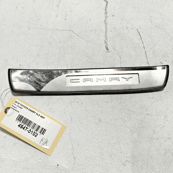 18-24 Toyota Camry Rear XSE Passenger Side Door Trim Sill Insert Scuff Plate OEM