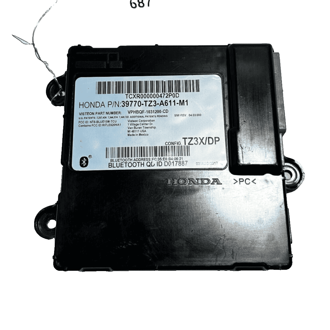 2018-2020 ACURA TLX BLUETOOTH COMMUNICATION TELEMATICS CONTROL MODULE OEM