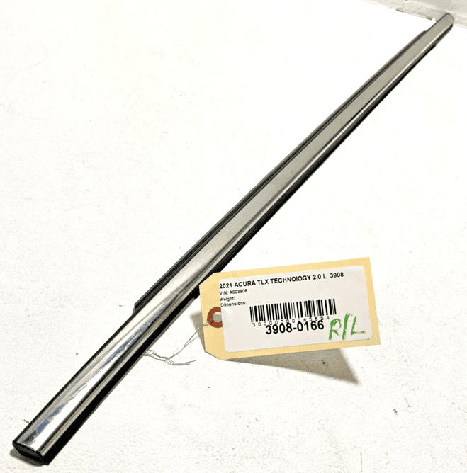 2021-2023 Acura TLX Rear Left Driver Side Door Window Belt Molding OEM Chrome