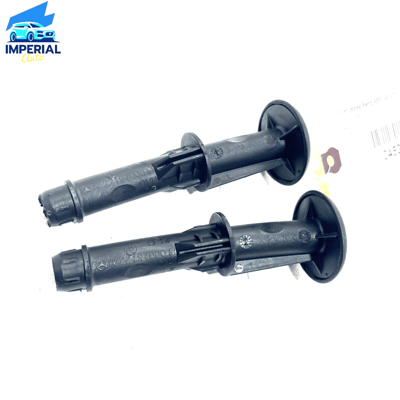 10-13 MERCEDES W221 S550 FRONT RIGHT OR LEFT SEAT HEADREST GUIDE INSERT SET
