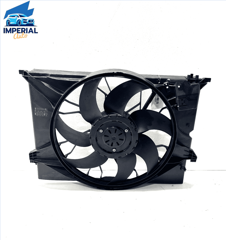 DAMAGED ! 2007-2011 Mercedes W221 S550 Engine Cooling Fan Motor Assembly OE