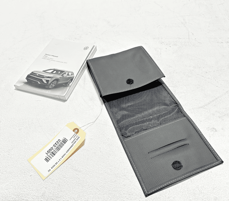 Owner`s Manual Book W/ Leather Case Volkswagen Taos 2022 OEM