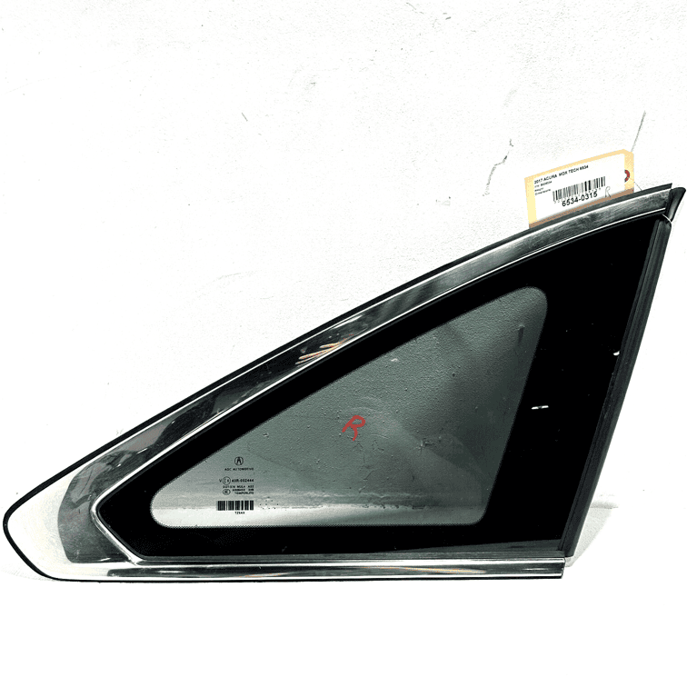 2017-2020 ACURA MDX REAR RIGHT PASSENGER SIDE QUARTER WINDOW GLASS OEM