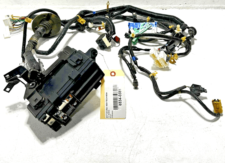 ACURA MDX 3.5L ENGINE ROOM DRIVER SIDE WIRE HARNESS & FUSE BOX OEM 2017-2018 ACURA MDX 3.5L ENGINE ROOM DRIVER SIDE WIRE HARNESS & FUSE BOX OEM 2017-2018