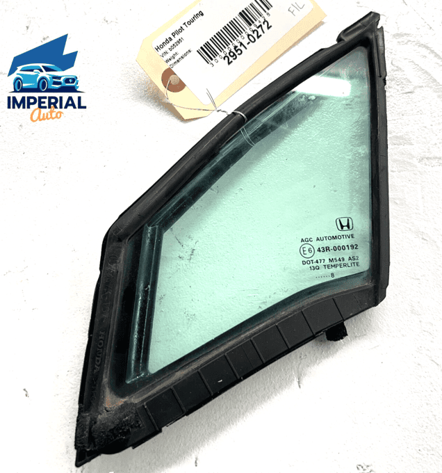 2016 - 2021 HONDA PILOT FRONT LEFT DRIVER SIDE DOOR WINDOW CORNER GLASS OEM