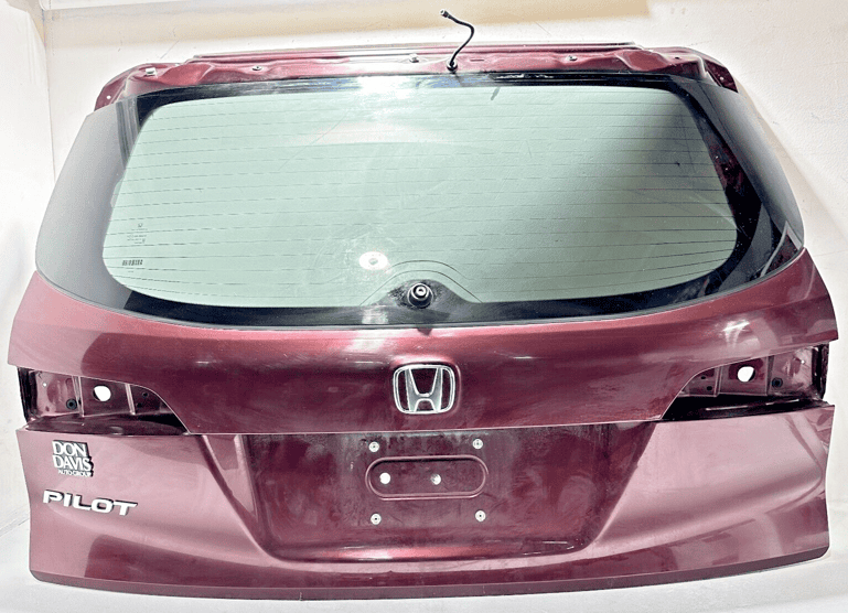 2016-2018 Honda Pilot Liftgate Back Door Shell & Glass Dark Cherry OEM R529P