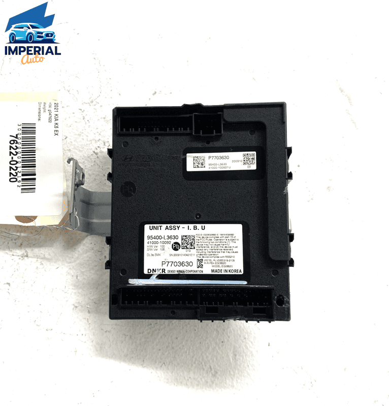 2021 KIA K5 IBU BODY COMPUTER CONTROL MODULE UNIT OEM