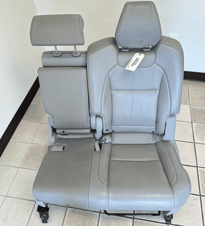 2016-2018 ACURA MDX TECH REAR 2ND ROW LEFT DRIVER SIDE SEAT GRAY LEATHER OEM