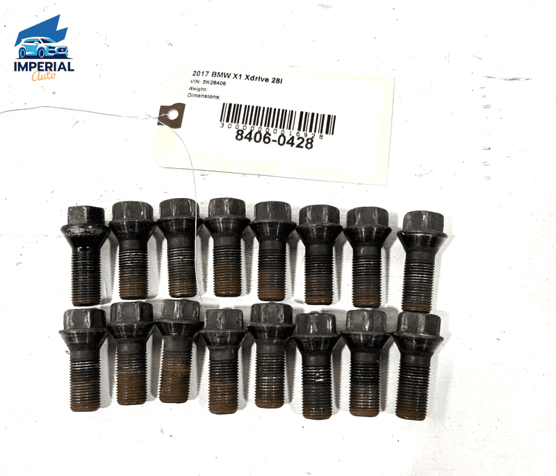 Bmw X1 Xdrive28i 2016-2023 Wheel Lug Nut Bolts Black OEM 16PCS