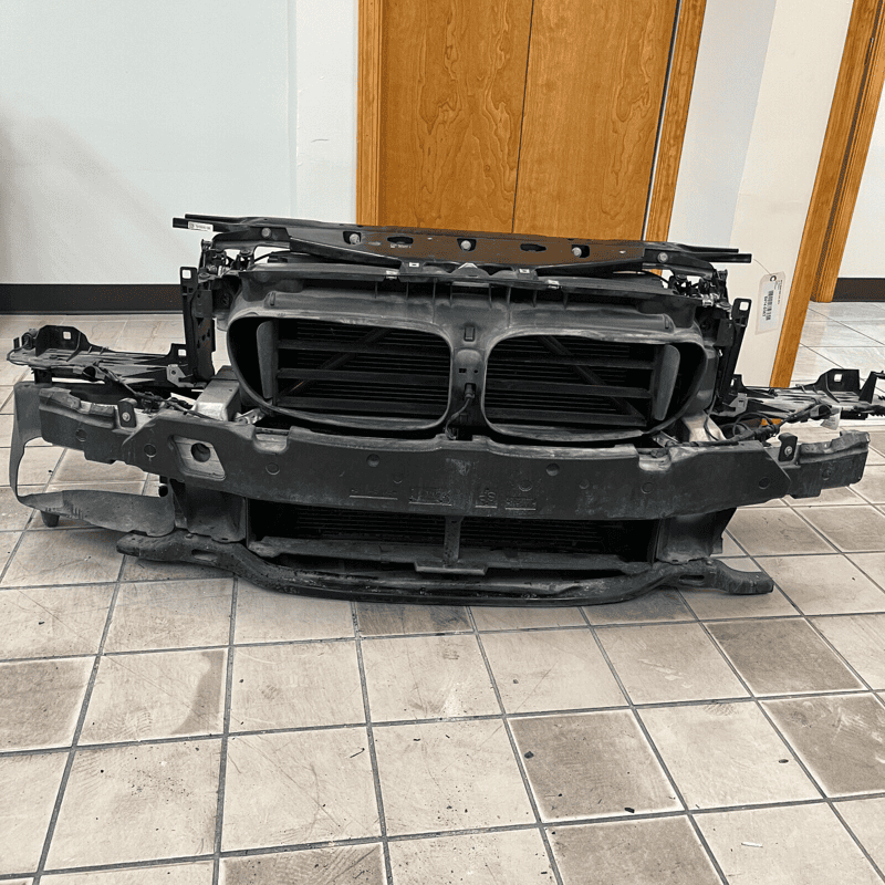 2014-2016 BMW 528I COMPLETE REINFORCEMENT BUMPER BAR RADIATOR FAN SHROUD OEM