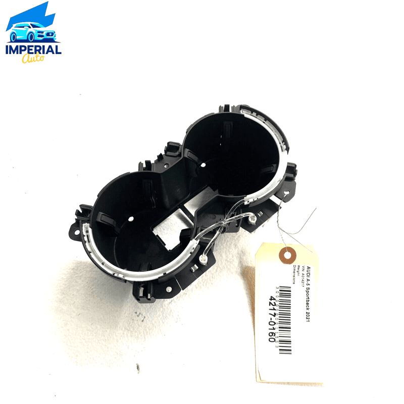 20-23 AUDI A5 CENTER CONSOLE DUAL CUP HOLDER CUPHOLDER INSERT W/ILLUMINATIO