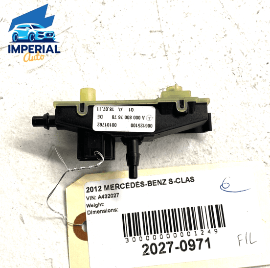 2007-2012 Mercedes W221 S550 Front Seat Lumbar Dynamic Air Control Valve OE