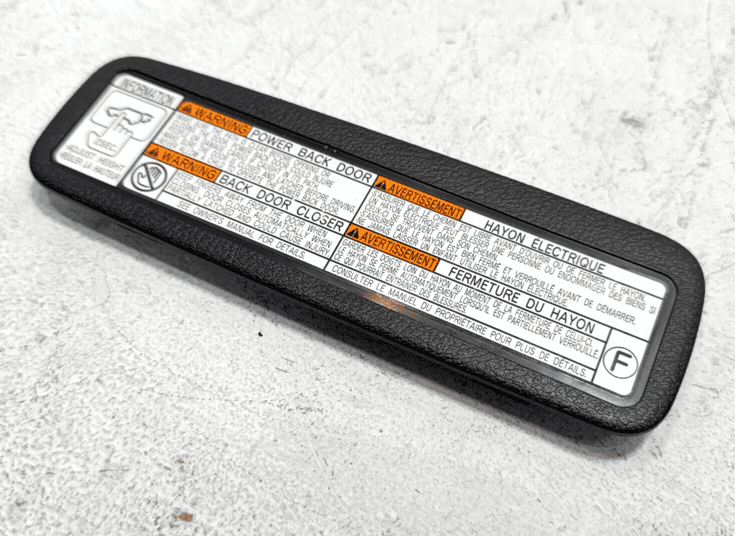 2018-2021 LEXUS NX300 TAILGATE LIFTGATE BACK DOOR LOWER TRIM COVER PANEL OEM