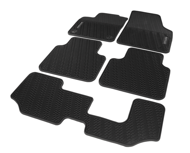 2020-2024 Volkswagen Atlas Monster Mats With Atlas Logo Set of 5Pcs OEM