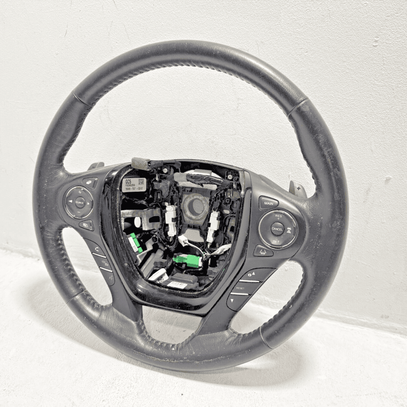 HONDA PILOT ELITE STEERING WHEEL BLACK LEATHER W/ SHIFTER 2016-2017 OEM
