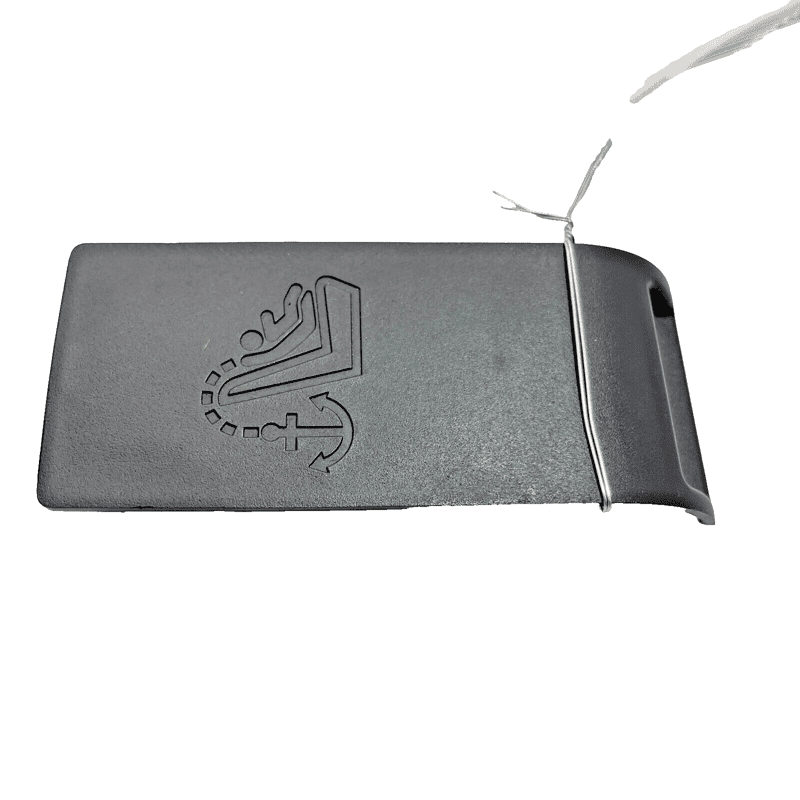 2014-2020 Infiniti Q50 Red Sport Rear Seat Anchor Child Restraint Cover Trim OEM