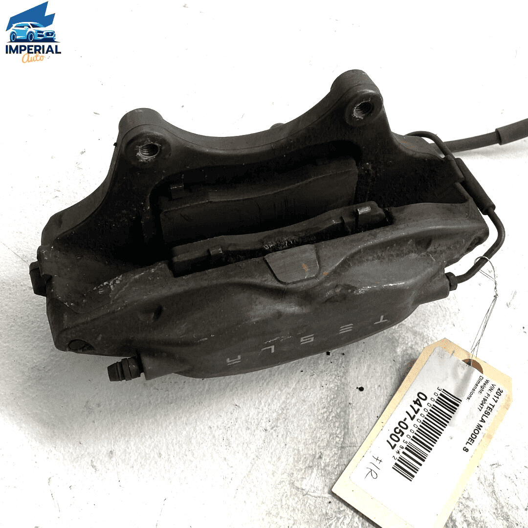 12-19 Tesla Model S Front Right Passenger Side Brake Caliper W/ Hose OEM Br