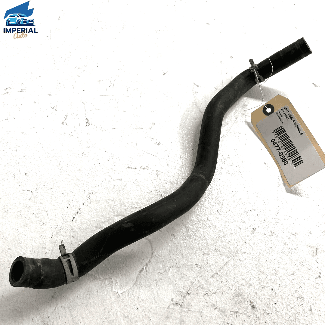 2012-20 TESLA MODEL S AWD 3 WAY VALVE TO 4 WAY VALVE COOLANT HOSE TUBE PIPE