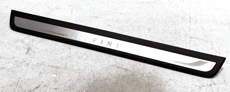 2019 INFINITI Q50 FRONT PASSENGER SIDE DOOR SILL SCUFF PLATE COVER TRIM OEM