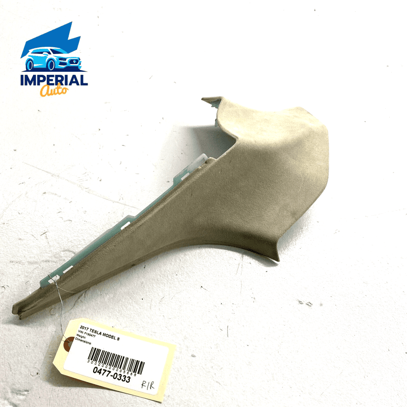 Tesla Model S C Pillar Upper Trim Rear Right Tan Zuma Passenger OEM 2012-20