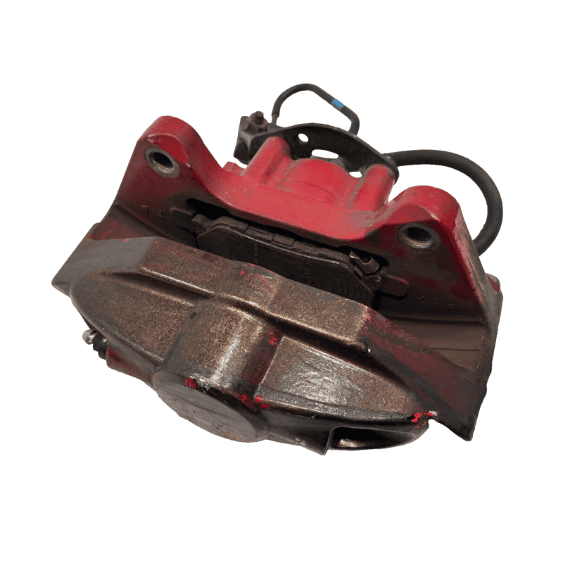 17-20 INFINITI Q50 RED SPORT REAR DRIVER SIDE DISC BRAKE CALIPER ASSEMBLY OEM